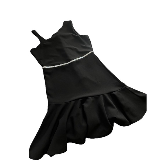Rare Too Other - Rare Tour Girls Dress Size 14 STRECH Black Festive Holiday Christmas Dress